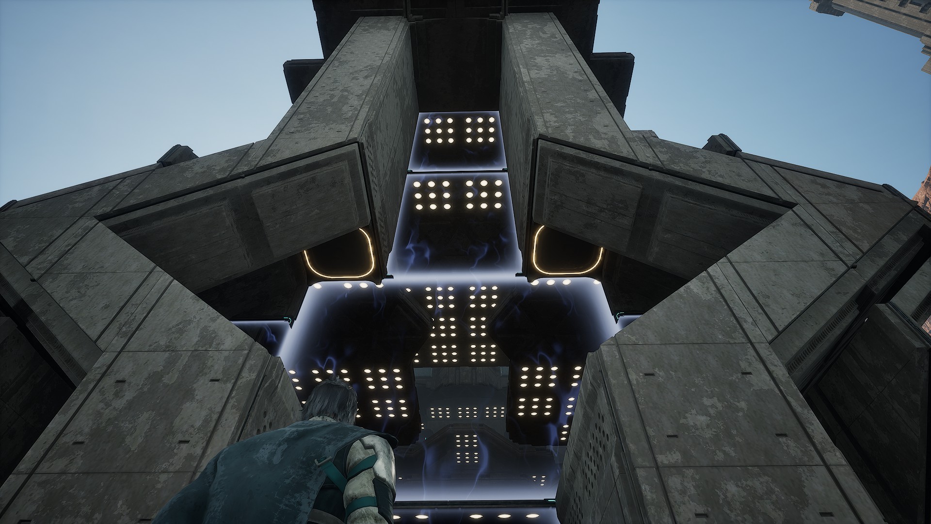 Clifftop Claymore illuminated shield entry