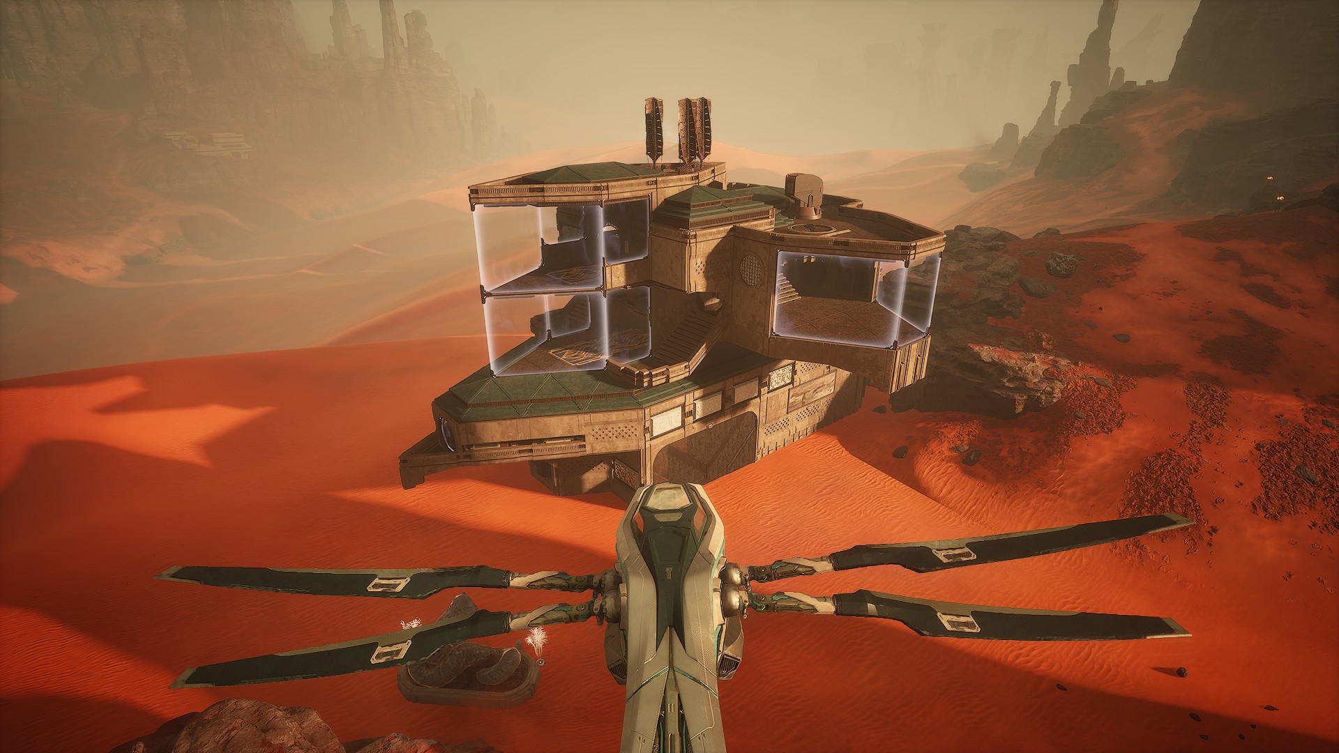 Side aerial view of the Anvil Hub