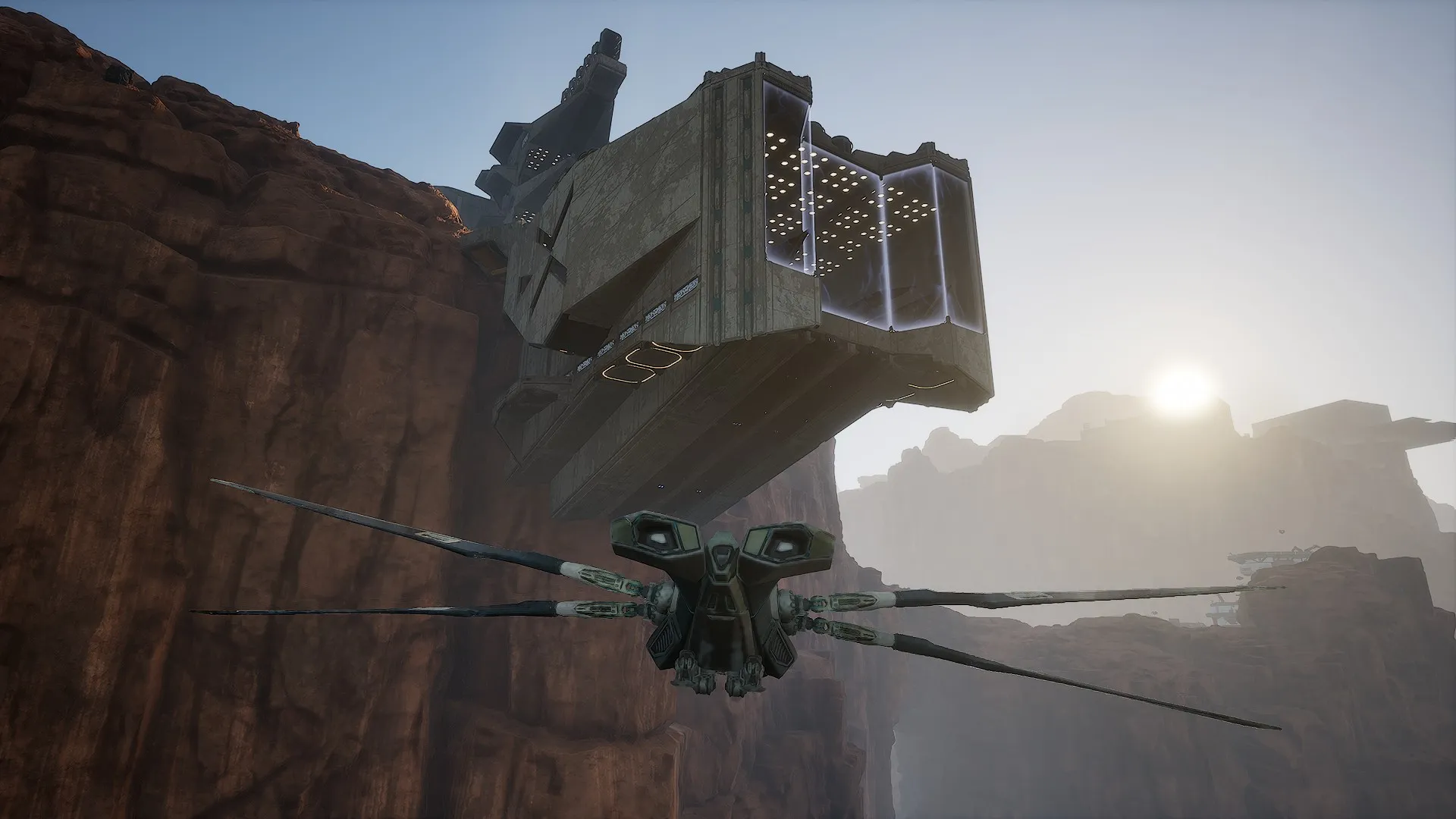 Low flyby beneath Xenth Kartel Operations